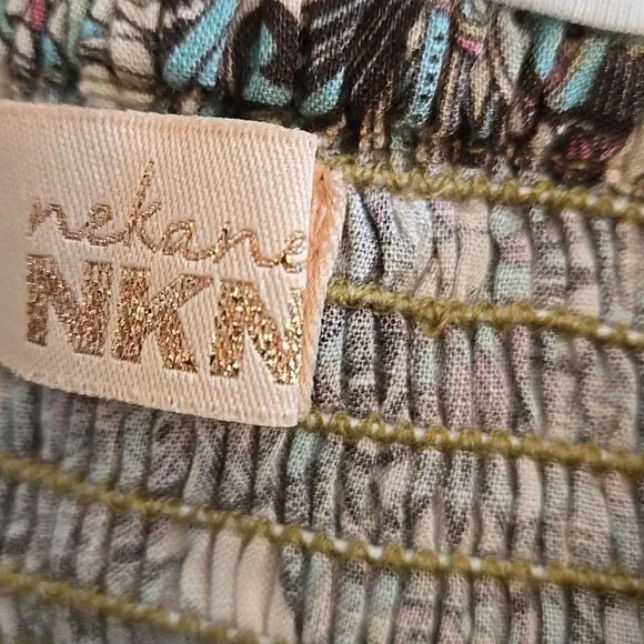 Nekane NKN Boho Paisley Wide-Leg Ruffle Pants - Picture 5 of 6